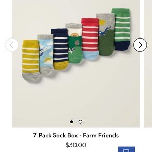 New in box baby Boden sock box